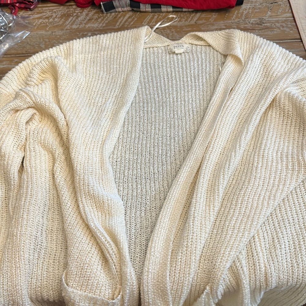 Perch Off-White Cardigan